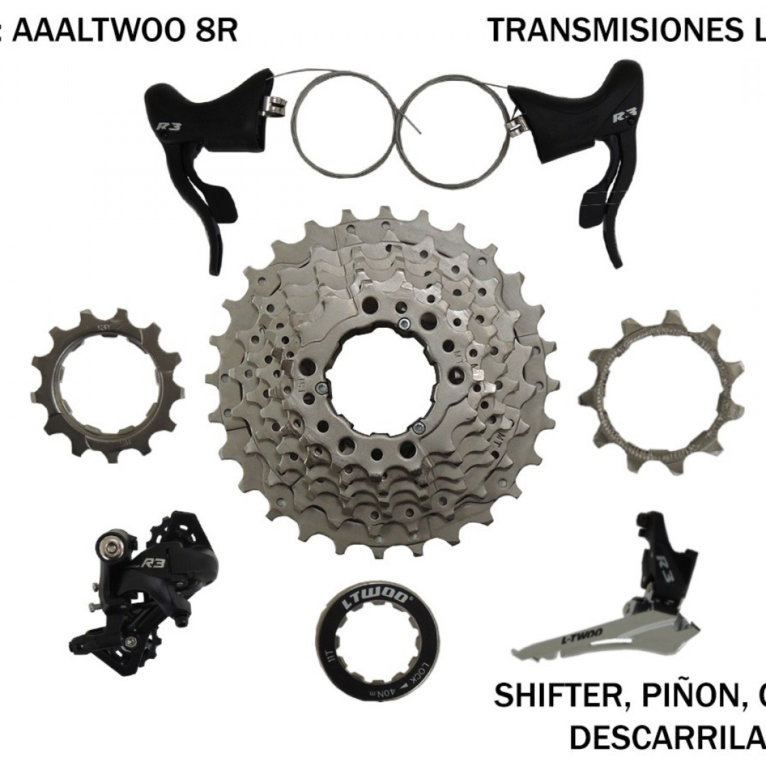 transmision-ltwoo-r3-ruta-2x8-shifter-pion-cambio-y-descarrilador